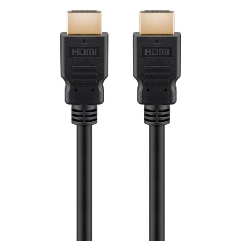 GOOBAY καλώδιο HDMI 2.1 58263, certified, ARC, 8K/60Hz 48Gbps, 1m, μαύρο
