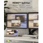 GOOBAY HDMI splitter 58481, 1-in σε 2-out, 4K/60Hz, μαύρο