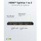 GOOBAY HDMI splitter 58481, 1-in σε 2-out, 4K/60Hz, μαύρο