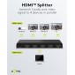 GOOBAY HDMI splitter 58482, 1-in σε 4-out, 4K/30Hz, μαύρο