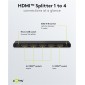 GOOBAY HDMI splitter 58483, 1-in σε 4-out, 4K/60Hz, μαύρο