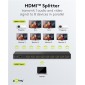GOOBAY HDMI splitter 58484, 1-in σε 8-out, 4K/60Hz, μαύρο