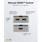 GOOBAY HDMI switch 58486, 2-in σε 1-out, 4K/60Hz, μαύρο
