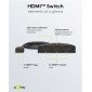 GOOBAY HDMI switch 58487, 3-in σε 1-out, 4K/30Hz, μαύρο
