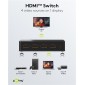 GOOBAY HDMI switch 58489, 4-in σε 1-out, 4K/60Hz, μαύρο