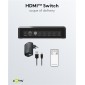 GOOBAY HDMI switch 58489, 4-in σε 1-out, 4K/60Hz, μαύρο