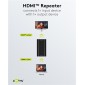 GOOBAY HDMI repeater 58491, 4K/30Hz έως 30m, 1080p 3D έως 40m, μαύρο