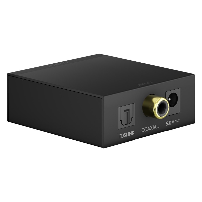 GOOBAY μετατροπέας ήχου 58493, Coaxial/Toslink σε 2x RCA, μαύρος