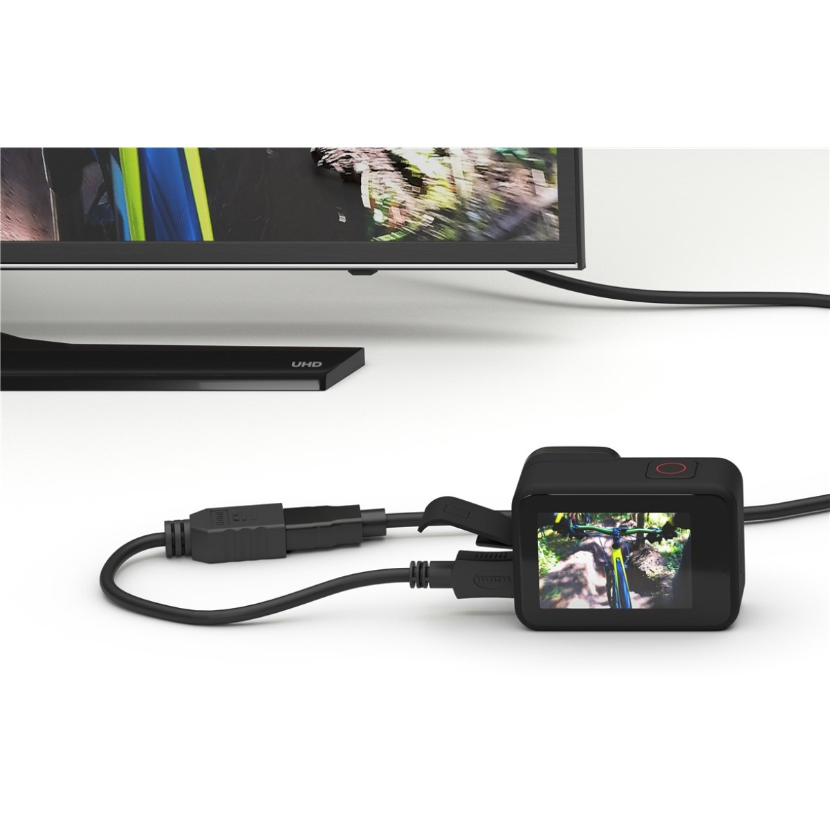 GOOBAY καλώδιο HDMI micro σε HDMI 58683, 4K/60Hz, 0.15m, μαύρο