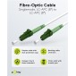 GOOBAY καλώδιο οπτικής ίνας LC-APC 59589, Singlemode OS2, 15m, λευκό