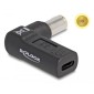 DELOCK αντάπτορας τροφοδοσίας 60012, USB-C σε IBM 7.9x5.5mm, 90°, μαύρος