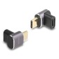 DELOCK αντάπτορας USB-C 60059, αρσενικό σε θηλυκό, 100W, 40Gbps, γκρι