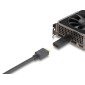 DELOCK αντάπτορας DisplayPort σε HDMI 61086, 4K/60Hz, active, μαύρος