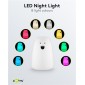 GOOBAY LED φωτιστικό νυκτός πολική αρκούδα 61647, RGB, επαναφορτιζόμενο, λευκό