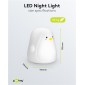 GOOBAY LED φωτιστικό νυκτός πιγκουίνος 61648, RGB, επαναφορτιζόμενο, λευκό