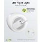 GOOBAY LED φωτιστικό νυκτός πιγκουίνος 61648, RGB, επαναφορτιζόμενο, λευκό