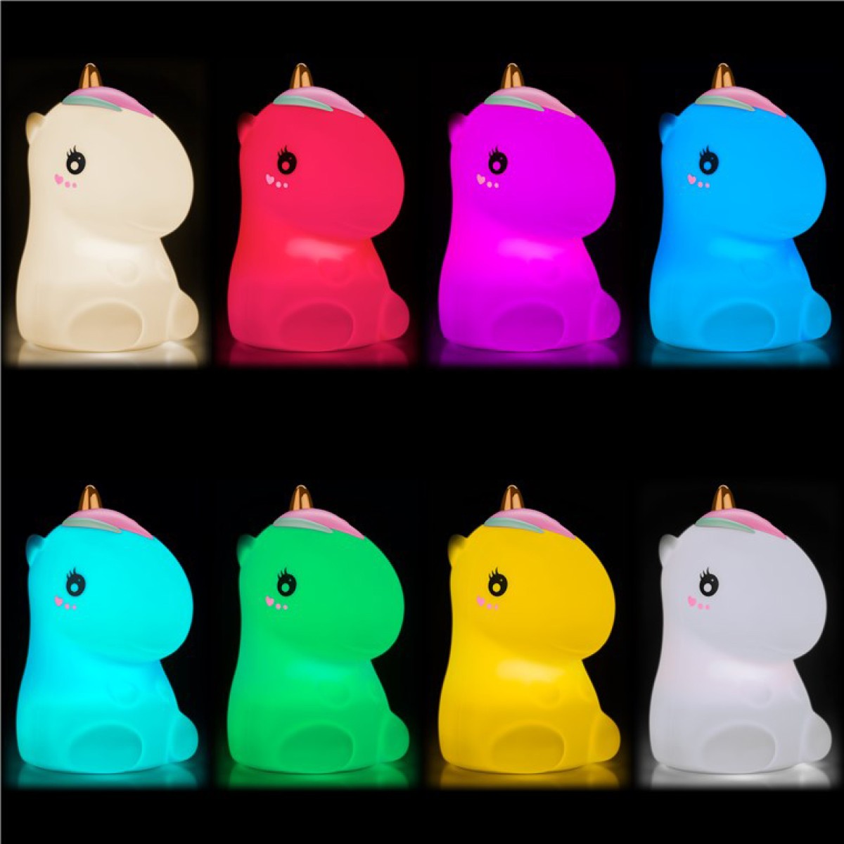 GOOBAY LED φωτιστικό νυκτός μονόκερος 61649, RGB, επαναφορτιζόμενο, λευκό