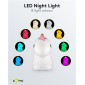 GOOBAY LED φωτιστικό νυκτός μονόκερος 61649, RGB, επαναφορτιζόμενο, λευκό