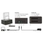 DELOCK docking station 62661, clone function, 2x HDD/SSD, 6Gb/s, μαύρο