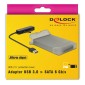 DELOCK αντάπτορας USB σε SATA 62742 με θήκη για 2.5" HDD/SSD, 6Gbps