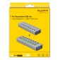 DELOCK USB hub 63264 με διακόπτες, 9x θυρών, 5Gbps, 12V/2.25A PD, γκρι