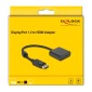 DELOCK αντάπτορας DisplayPort σε HDMI 63585, 4K/30Hz, active, μαύρος