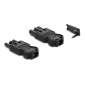 DELOCK σύνδεσμος εγκατάστασης 3-pole 64147, GST 18/3 set, μαύρος