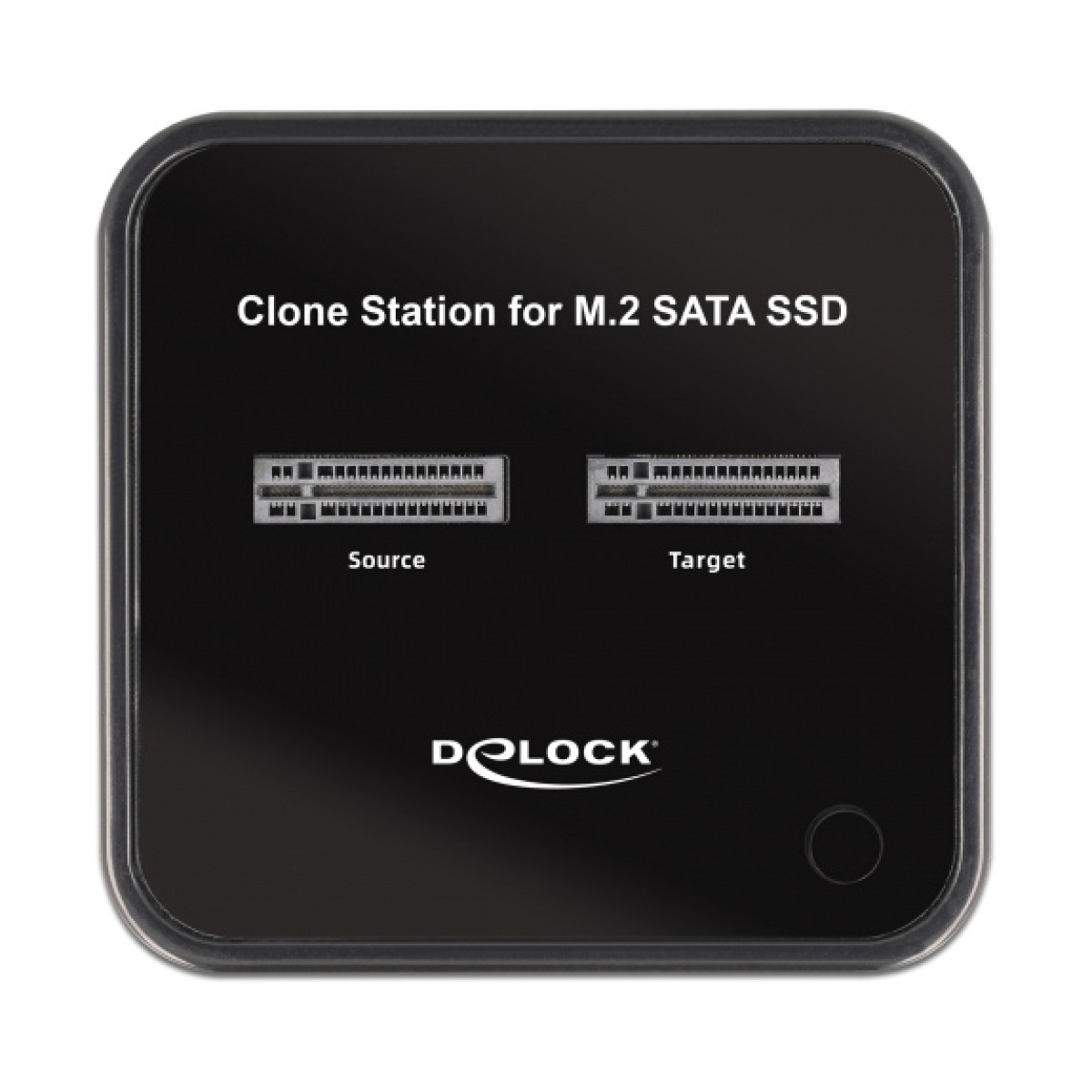 DELOCK docking station 64178, clone function, 2x M.2 SSD, 6Gbps, μαύρο