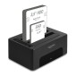 DELOCK docking station 64187, clone/erase function, 2x SSD/HDD, 5Gb/s