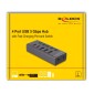 DELOCK USB hub 64248 με διακόπτες, 5x θυρών, 5Gbps, USB/USB-C σύνδεση, γκρι