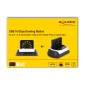 DELOCK docking station για M.2 NVMe/SATA ή 2.5"/3.5" SSD/HDD 64280, 10Gbps, μαύρο