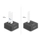 DELOCK docking station για M.2 NVMe SSD 64300, 2 θέσεων, 20Gbps, clone/erase function, μαύρο