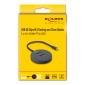 DELOCK docking station για M.2 NVMe PCIe SSD 64364, 2 θέσεων, 20Gbps, clone function, μαύρο
