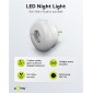 GOOBAY LED φωτιστικό νυκτός 64567, πρίζα schuko, 3 χρώματα φωτός, 6500K