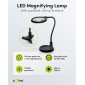 GOOBAY μεγεθυντικός φακός 64990 με κλιπ & βάση, LED, 3 διόπτρες 1.75x