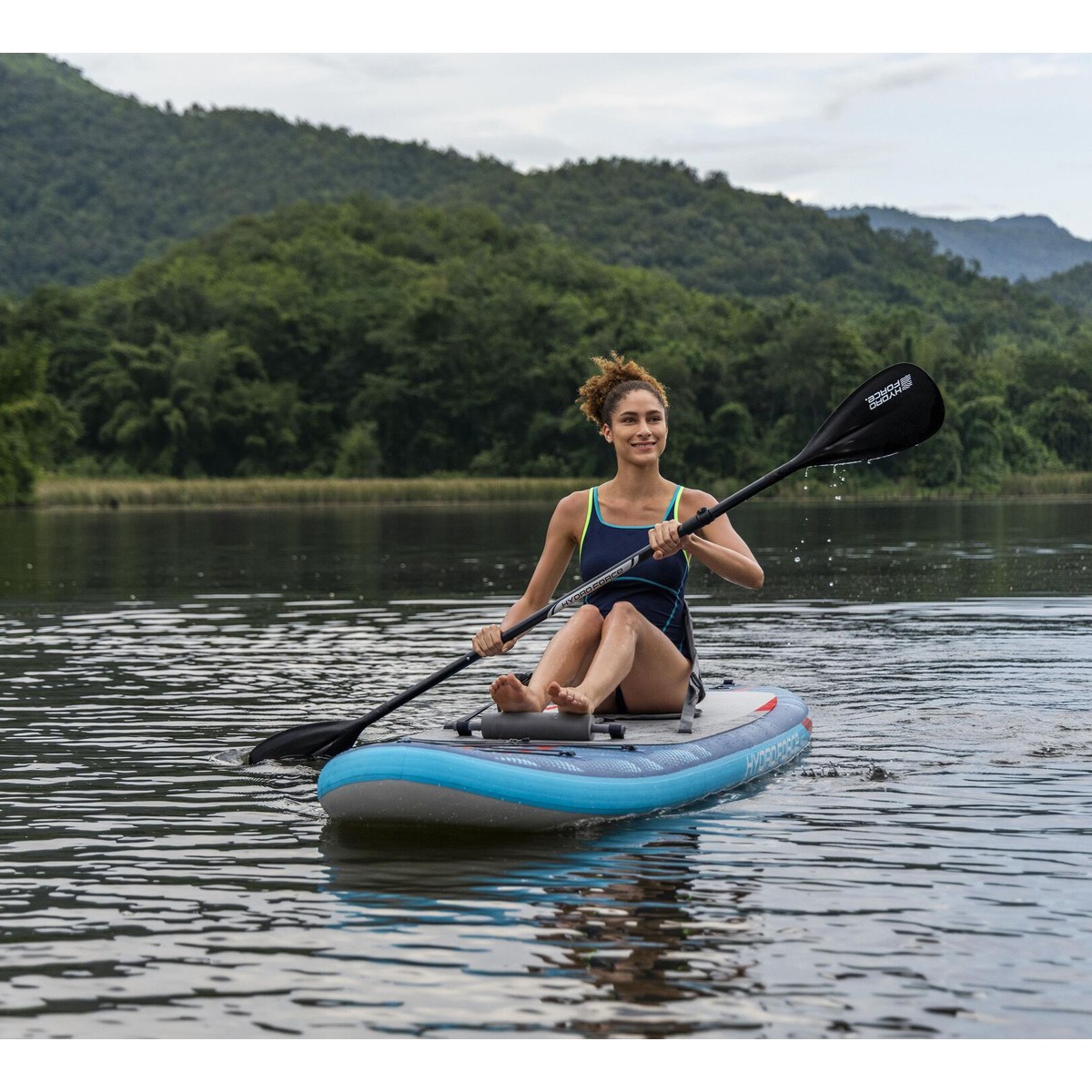 BESTWAY φουσκωτή σανίδα SUP/kayak Oceana 6532D με αποσπώμενο κάθισμα, 335x91.5x15cm, μπλε