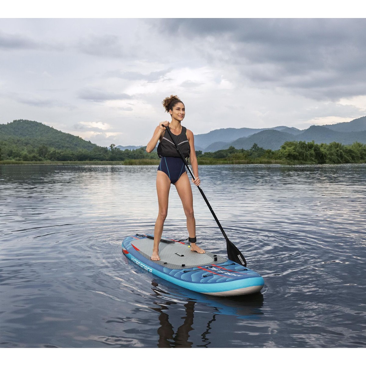 BESTWAY φουσκωτή σανίδα SUP/kayak Oceana 6532D με αποσπώμενο κάθισμα, 335x91.5x15cm, μπλε