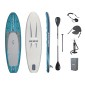 BESTWAY φουσκωτή σανίδα SUP/kayak Oceana 6532D με αποσπώμενο κάθισμα, 335x91.5x15cm, μπλε
