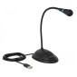 DELOCK μικρόφωνο με βάση και mute button 65871, USB, 1.7m, μαύρο