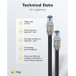 GOOBAY βύσμα RJ45 65939, CAT 6A STP, tool-free, ασημί