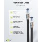 GOOBAY βύσμα RJ45 65941, CAT 6A UTP, tool-free, λευκό