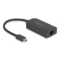 DELOCK αντάπτορας δικτύου 66046, USB-C, 2.5Gbps Ethernet, μαύρος