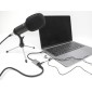 DELOCK εξωτερική κάρτα ήχου 67071, 2x 3.5mm, USB-C σύνδεση, γκρι