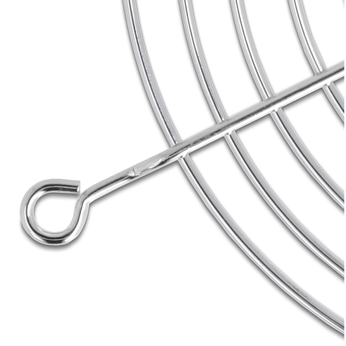 DELOCK σχάρα για 80mm ανεμιστήρα 67306, μεταλλική, ασημί