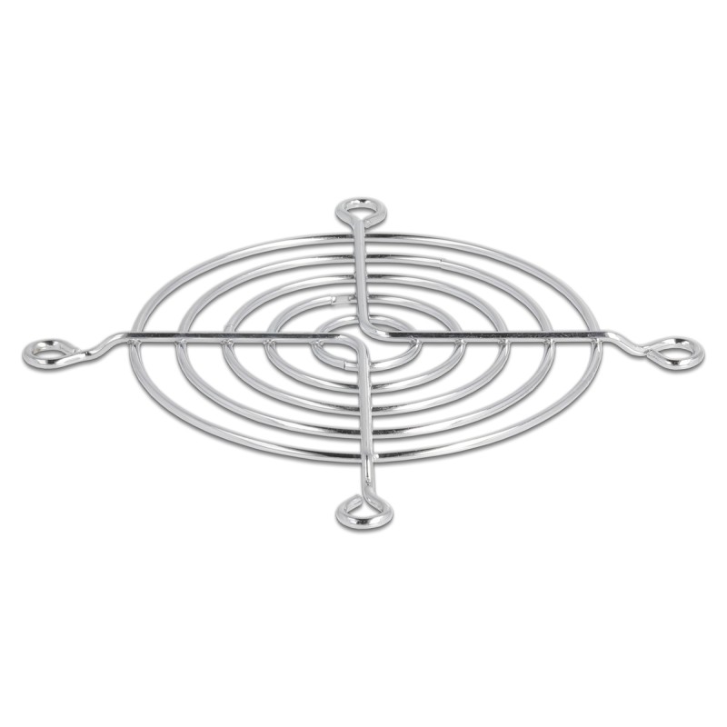 DELOCK σχάρα για 80mm ανεμιστήρα 67306, μεταλλική, ασημί