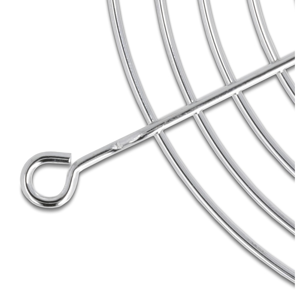 DELOCK σχάρα για 92mm ανεμιστήρα 67307, μεταλλική, ασημί