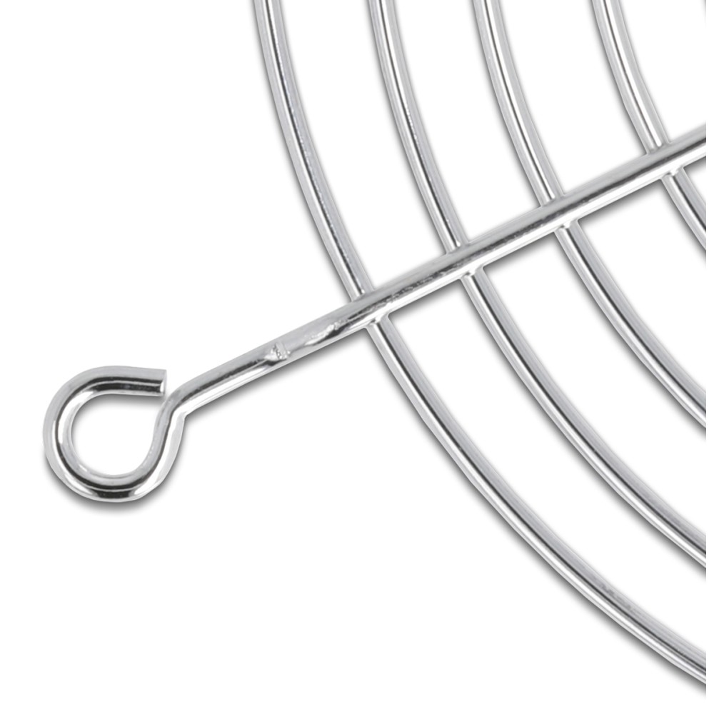 DELOCK σχάρα για 120mm ανεμιστήρα 67308, μεταλλική, ασημί