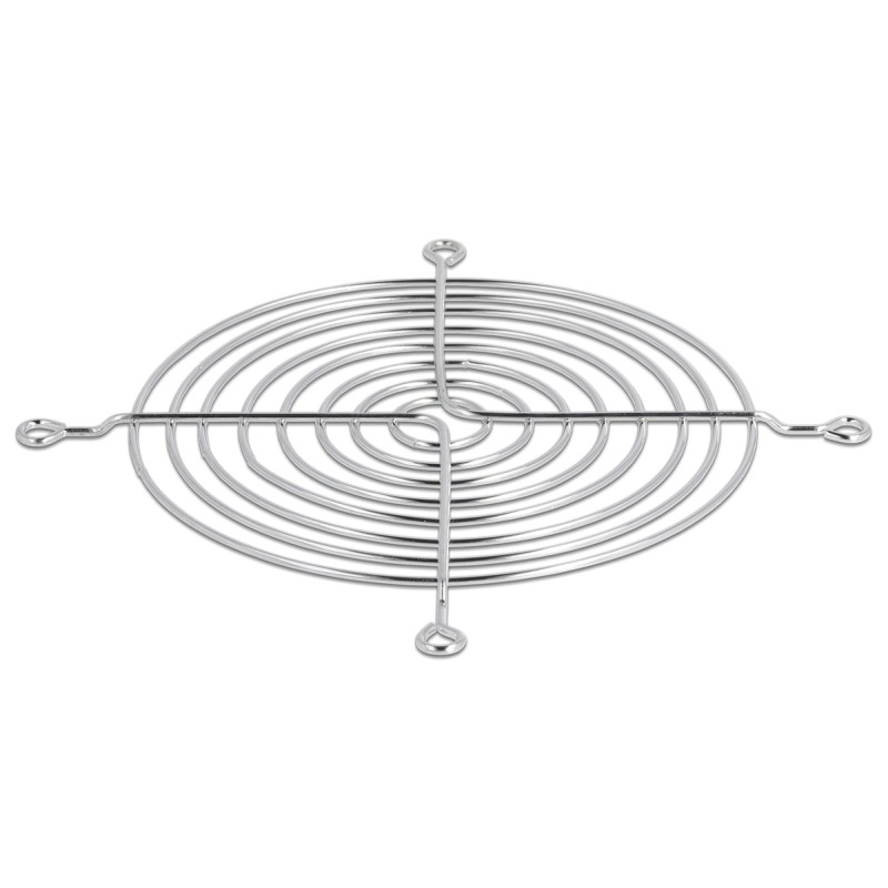 DELOCK σχάρα για 120mm ανεμιστήρα 67308, μεταλλική, ασημί
