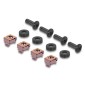 DELOCK κάλυμμα για 8x 40mm ανεμιστήρες 67414 για rack 19"/1U, μεταλλικό, μαύρο