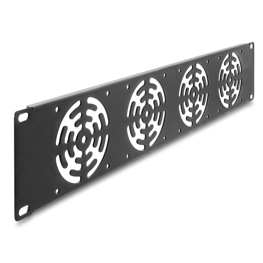 DELOCK κάλυμμα για 4x 80mm ανεμιστήρες 67416 για rack 19"/2U, μεταλλικό, μαύρο